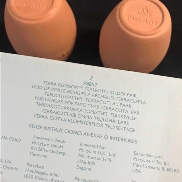 Partylite Terra Blossom Tealight Holder set - Picture 4 of 5